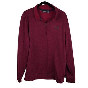 Under Armour ColdGear Golf 1/4 Zip Pullover Maroon Mens Size‎ Large